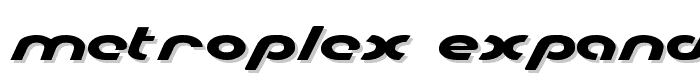 Metroplex Expanded font